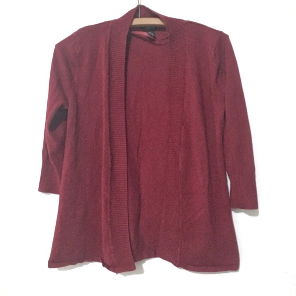 Grace Deep Red Cardigan Women’s Small Petite